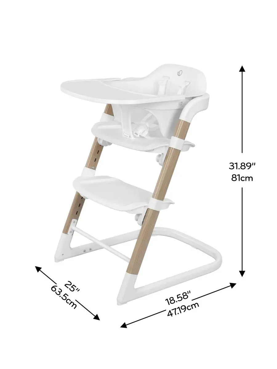 Многоступенчатый детский стульчик для кормления Baby RightSeat Evenflo — изображение 4 из 10, белый