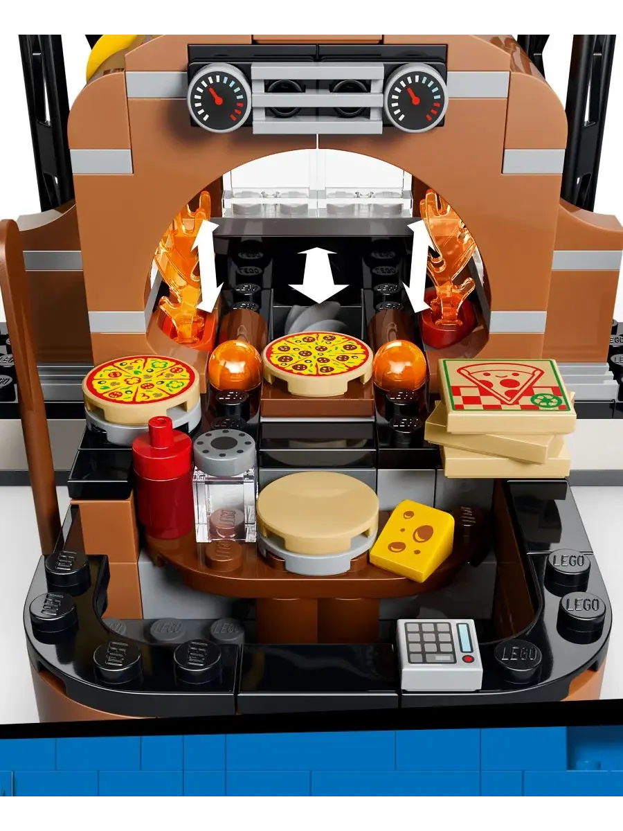 Конструктор LEGO City Пиццерия с доставкой и транспортом 60496, 494 детали — изображение 6 из 6, нет цвета