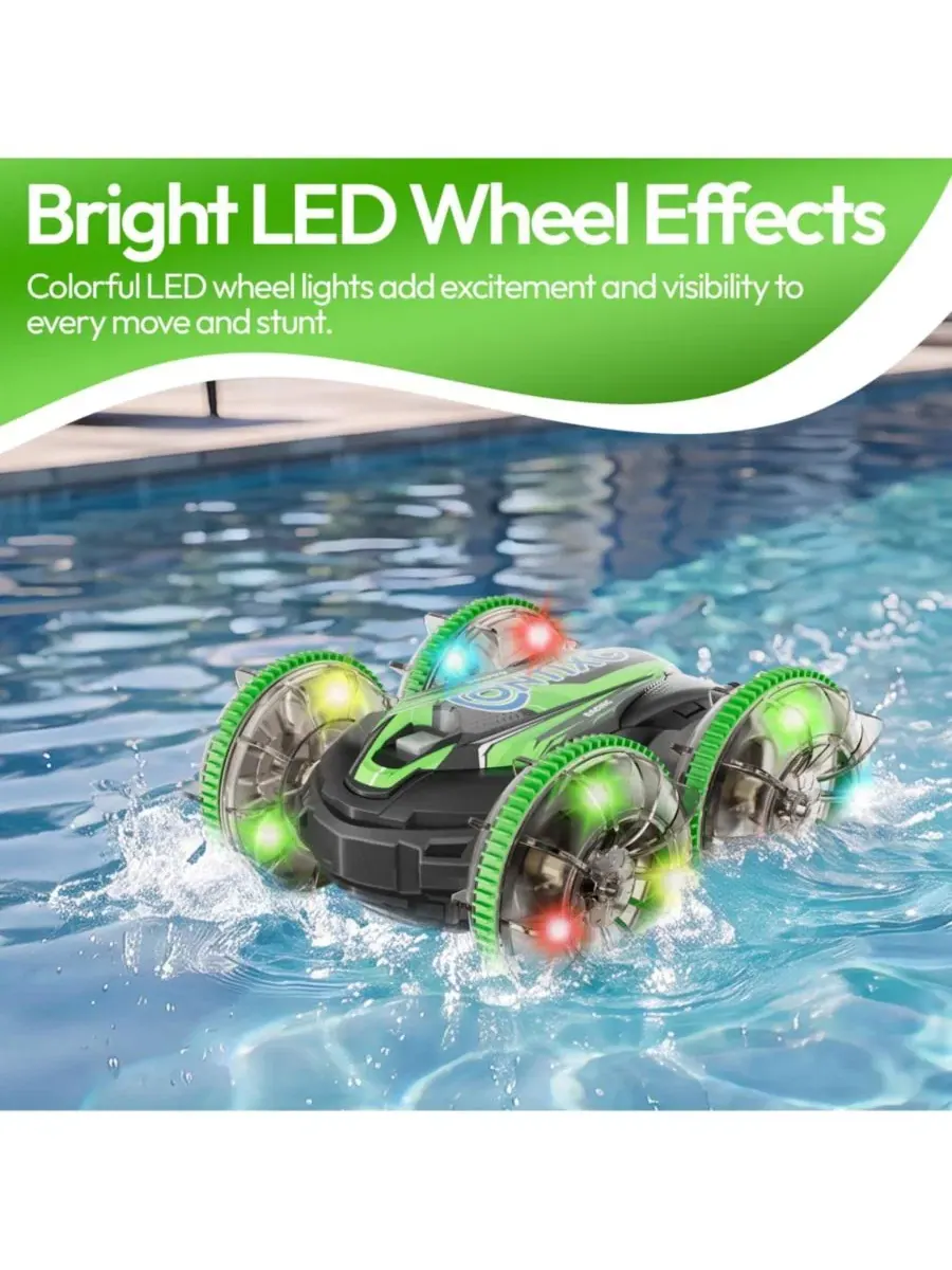 Радиоуправляемая машина-внедорожник с LED-подсветкой, Auto Demo и USB-C батареей AV1 Amphibious 4WD — изображение 6 из 11