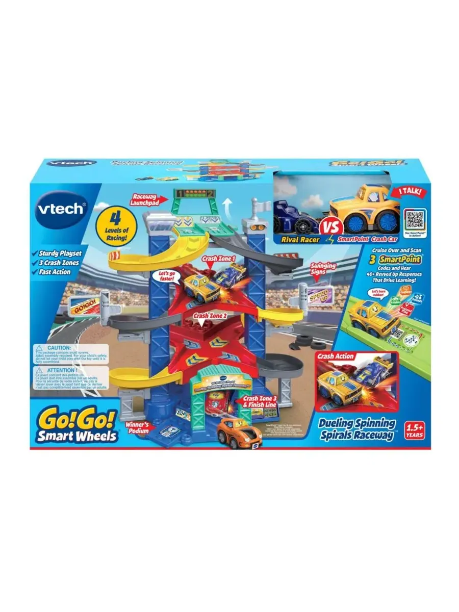 Игровой набор VTech Go Smart Wheels Dueling Spinning Spirals Raceway — изображение 6 из 6, нет цвета