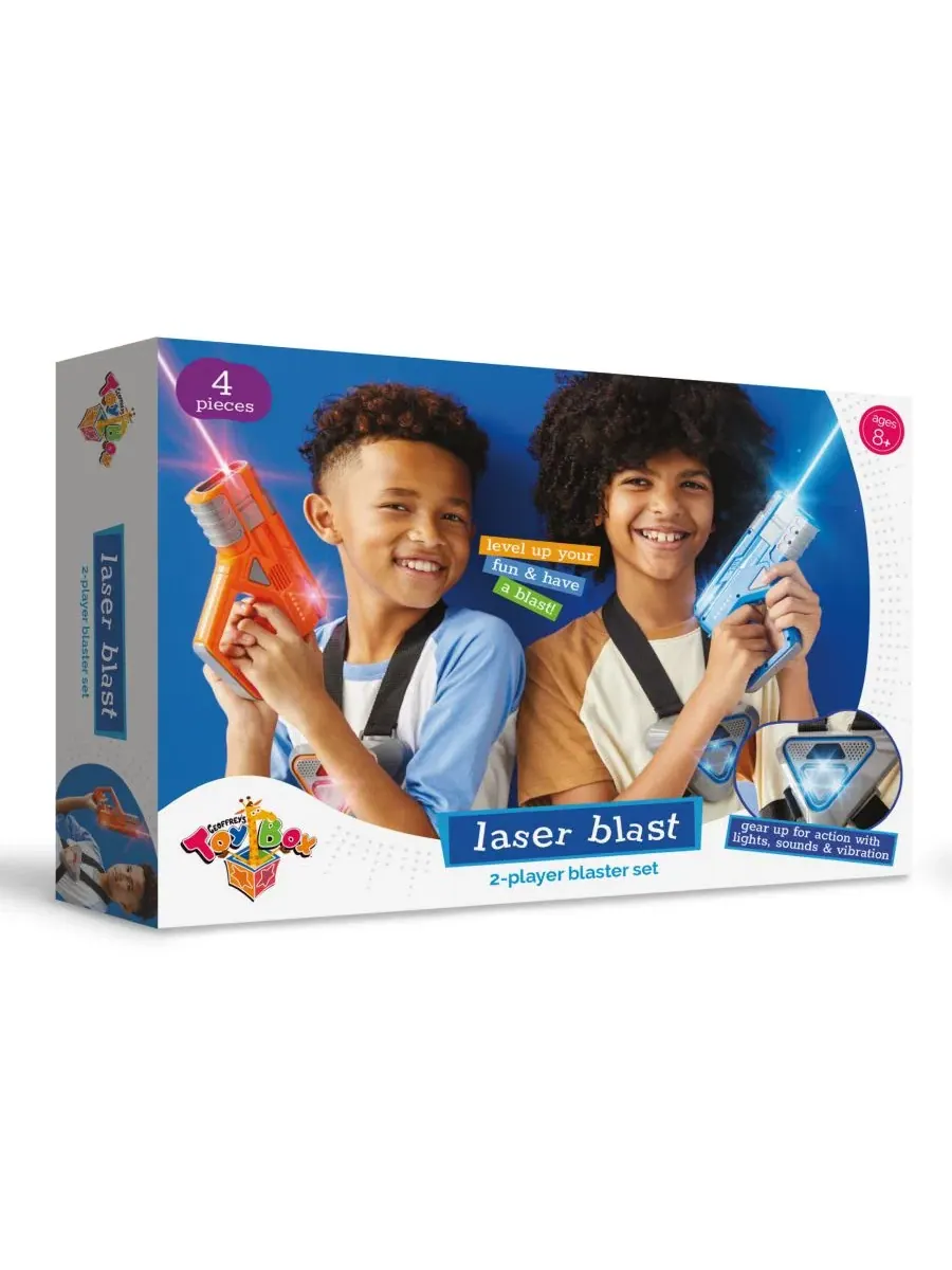 Набор из 4 бластеров Laser Blast для двух игроков Geoffrey'S Toy Box — изображение 2 из 5, нет