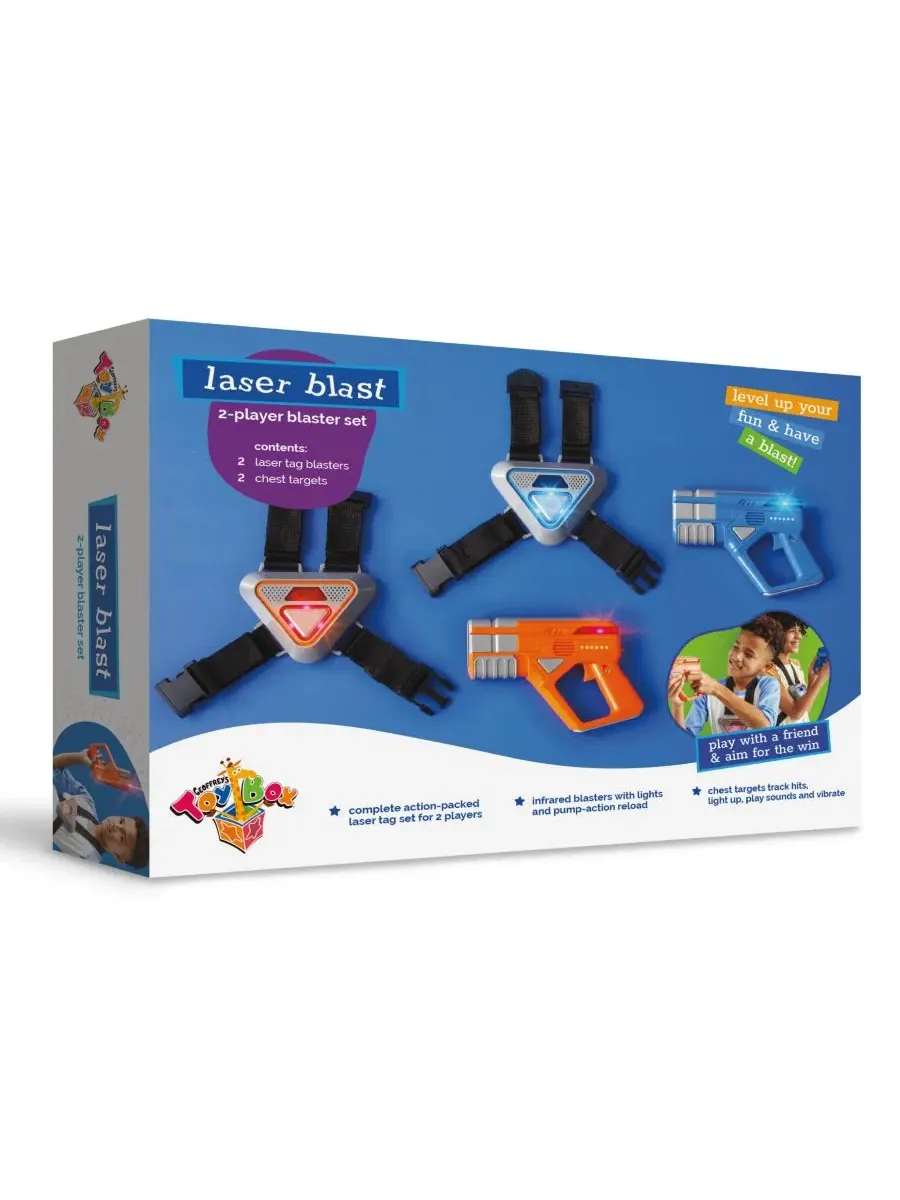 Набор из 4 бластеров Laser Blast для двух игроков Geoffrey'S Toy Box — изображение 4 из 5, нет