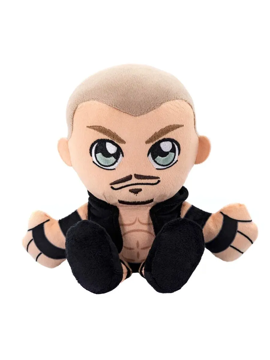 Мягкая плюшевая игрушка Рэнди Ортона Курича из WWE, изображающая сидящего персонажа, в стиле чиби — мульти