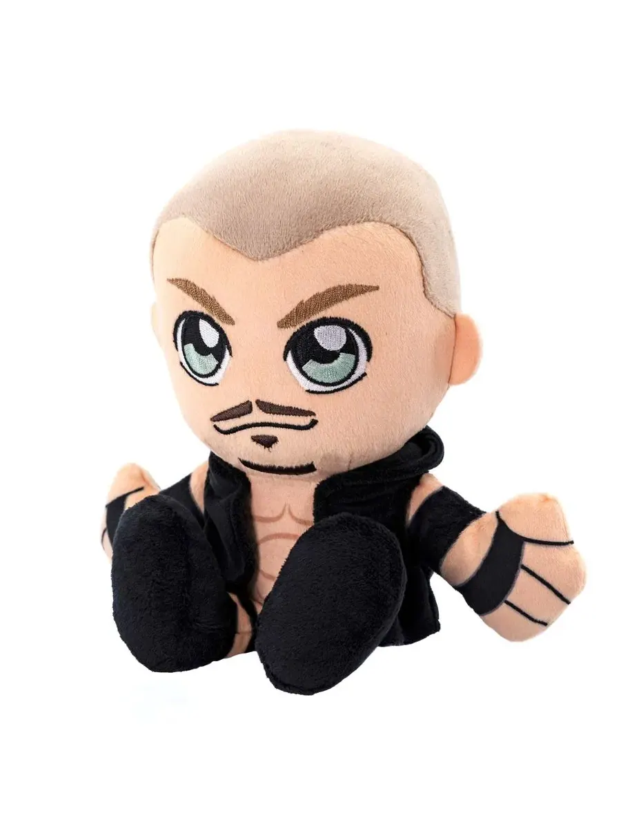 Мягкая плюшевая игрушка Рэнди Ортона Курича из WWE, изображающая сидящего персонажа, в стиле чиби — изображение 2 из 8