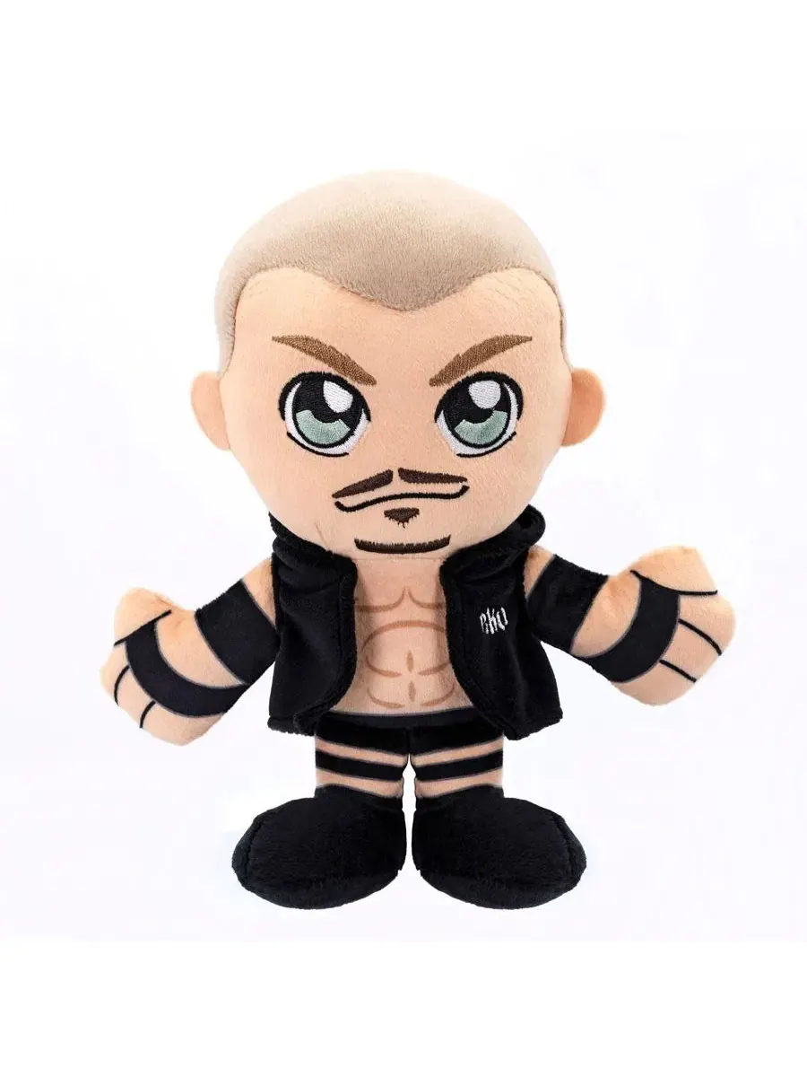 Мягкая плюшевая игрушка Рэнди Ортона Курича из WWE, изображающая сидящего персонажа, в стиле чиби — изображение 3 из 8