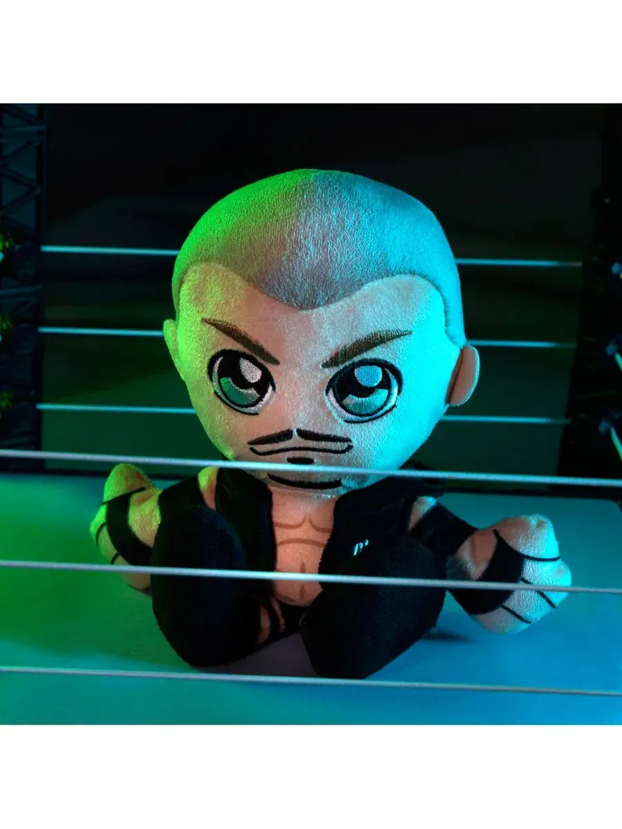 Мягкая плюшевая игрушка Рэнди Ортона Курича из WWE, изображающая сидящего персонажа, в стиле чиби — изображение 5 из 8