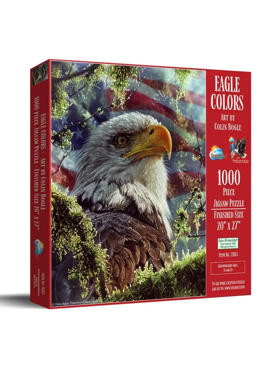 Пазл 1000 деталей Eagle Colors SunsOut, 51×69 см