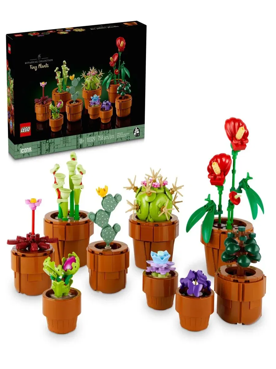 Набор для сборки и демонстрации миниатюрных растений и цветов Icons Tiny Plants and Flowers Build
