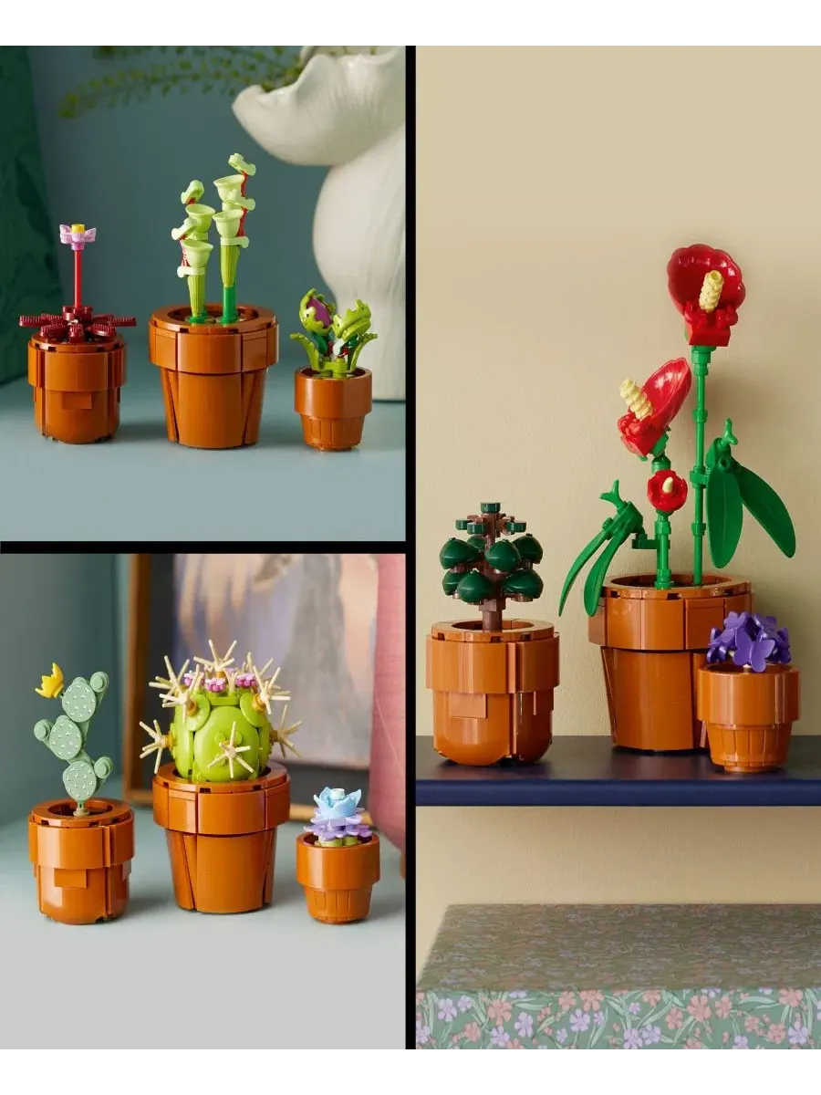 Набор для сборки и демонстрации миниатюрных растений и цветов Icons Tiny Plants and Flowers Build — изображение 4 из 6