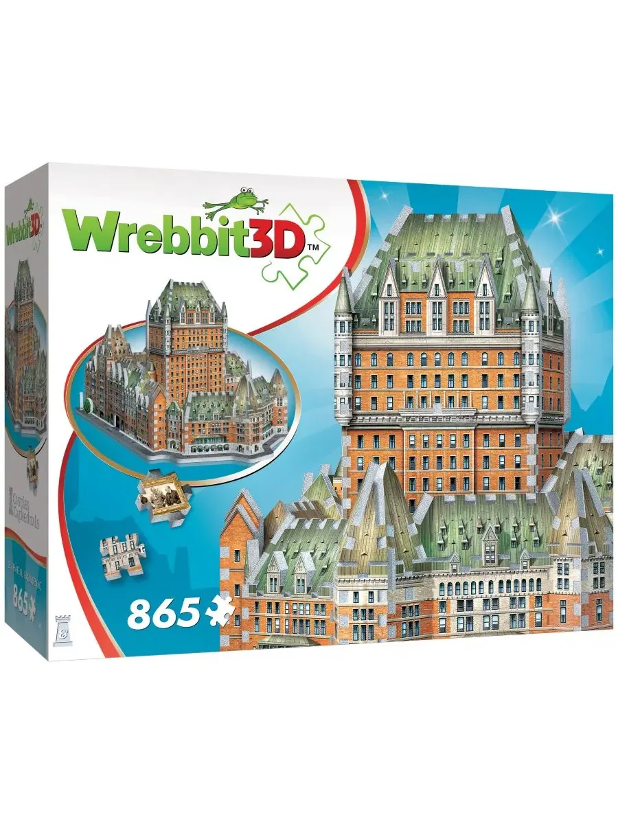 Пазл Wrebbit Castles Cathedrals Le Chateau Frontenac, 865 деталей University Games — мульти