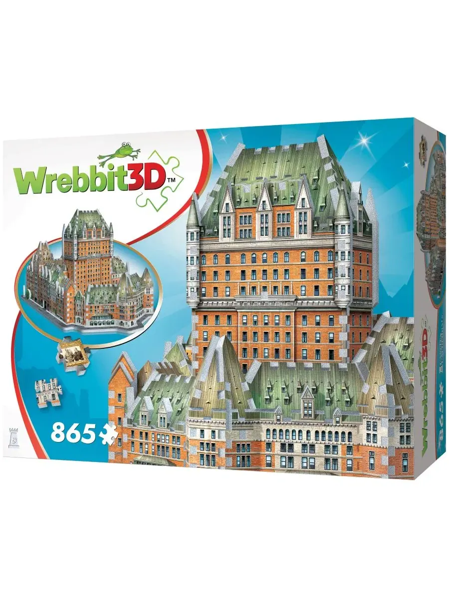 Пазл Wrebbit Castles Cathedrals Le Chateau Frontenac, 865 деталей University Games — изображение 2 из 11, нет цвета