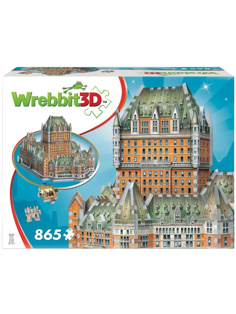 Пазл Wrebbit Castles Cathedrals Le Chateau Frontenac, 865 деталей University Games — изображение 3 из 11, нет цвета