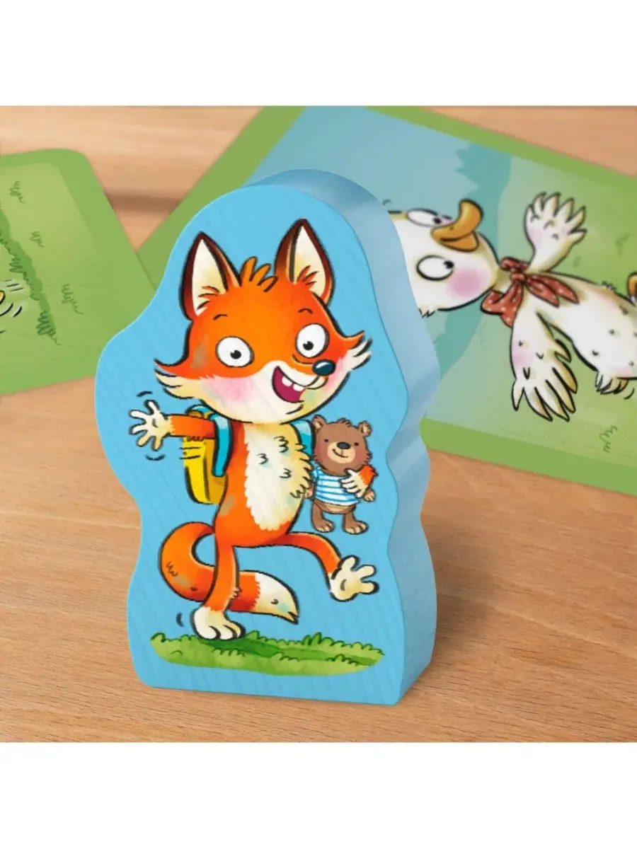 Настольная игра-координация Wiggle Waggle Geese для детей от 3 лет Haba — изображение 2 из 4, желтый