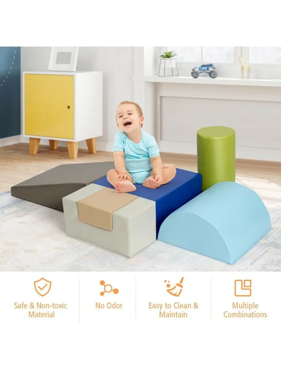 Игровой набор из 6 предметов для лазания и ползания, для детей младшего возраста — изображение 11 из 11, серый