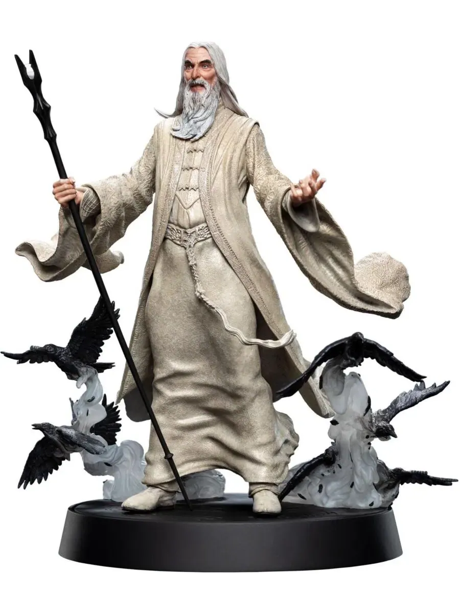 Коллекционная фигурка Саруман Белый, серия Figures of Fandom WETA Workshop — изображение 2 из 3, прозрачный