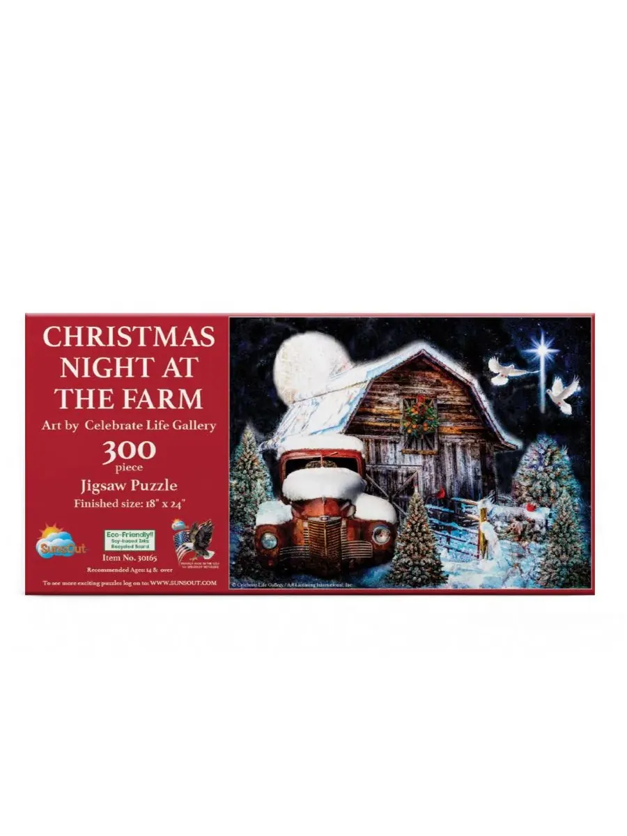 Пазл 300 деталей «Christmas Night at the Farm» SunsOut, 45×61 см — изображение 3 из 5, нет цвета