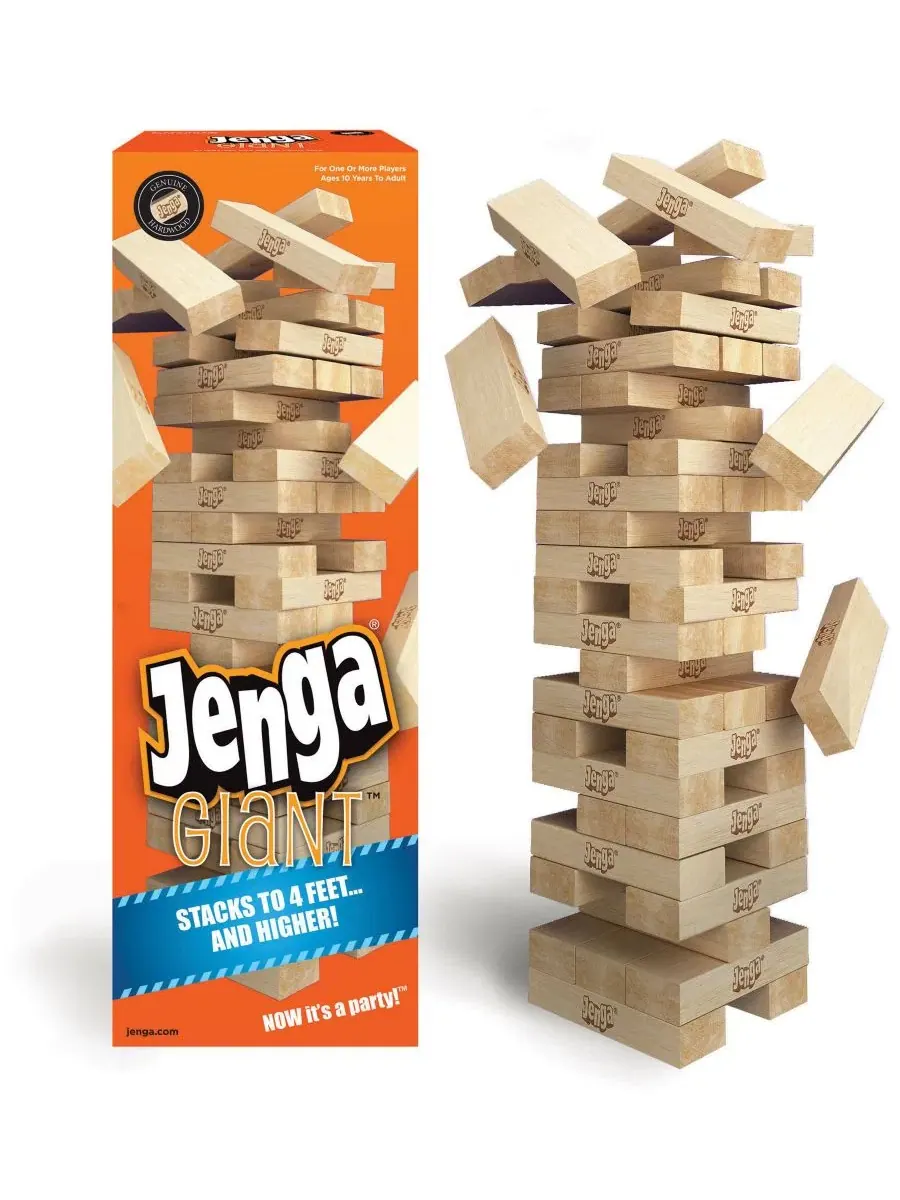 Настольная игра Дженга Гигант из натурального дерева Jenga — изображение 2 из 2, нет цвета