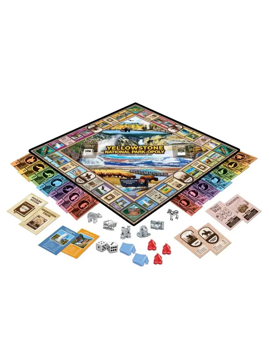 Настольная игра Yellowstone National Park Opoly MasterPieces Puzzles — изображение 2 из 3, нет цвета