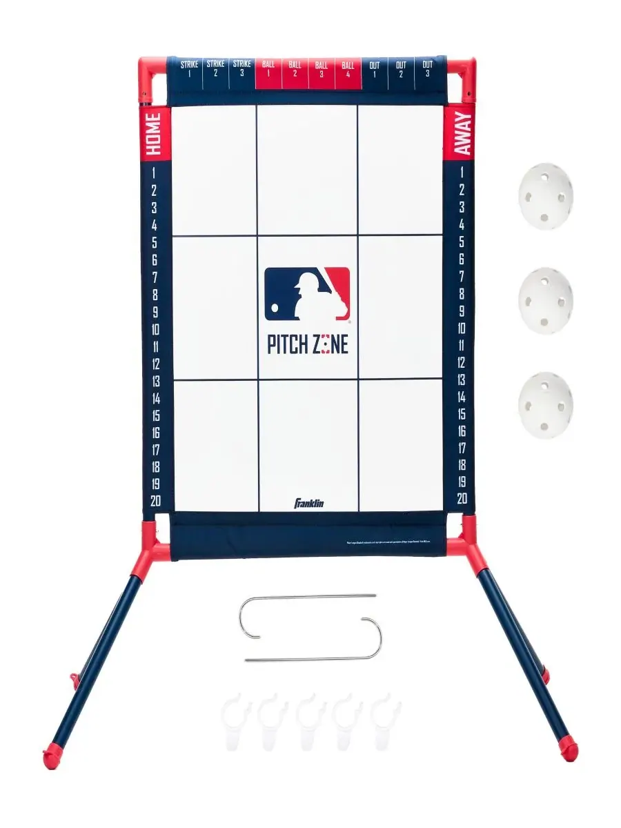 Набор мишеней для отработки бросков в бейсболе MLB Franklin Sports — синий