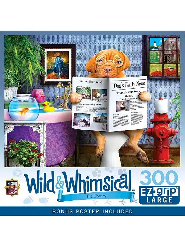 Шедевры дикие и причудливые - библиотека из 300 деталей пазла EZ Grip Masterpieces Puzzles