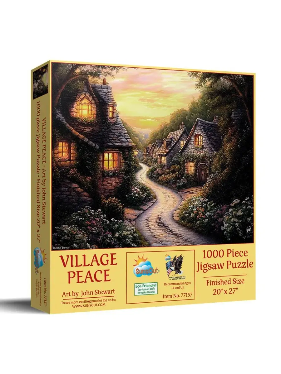 Пазл Village Peace из 1000 деталей для взрослых Sunsout
