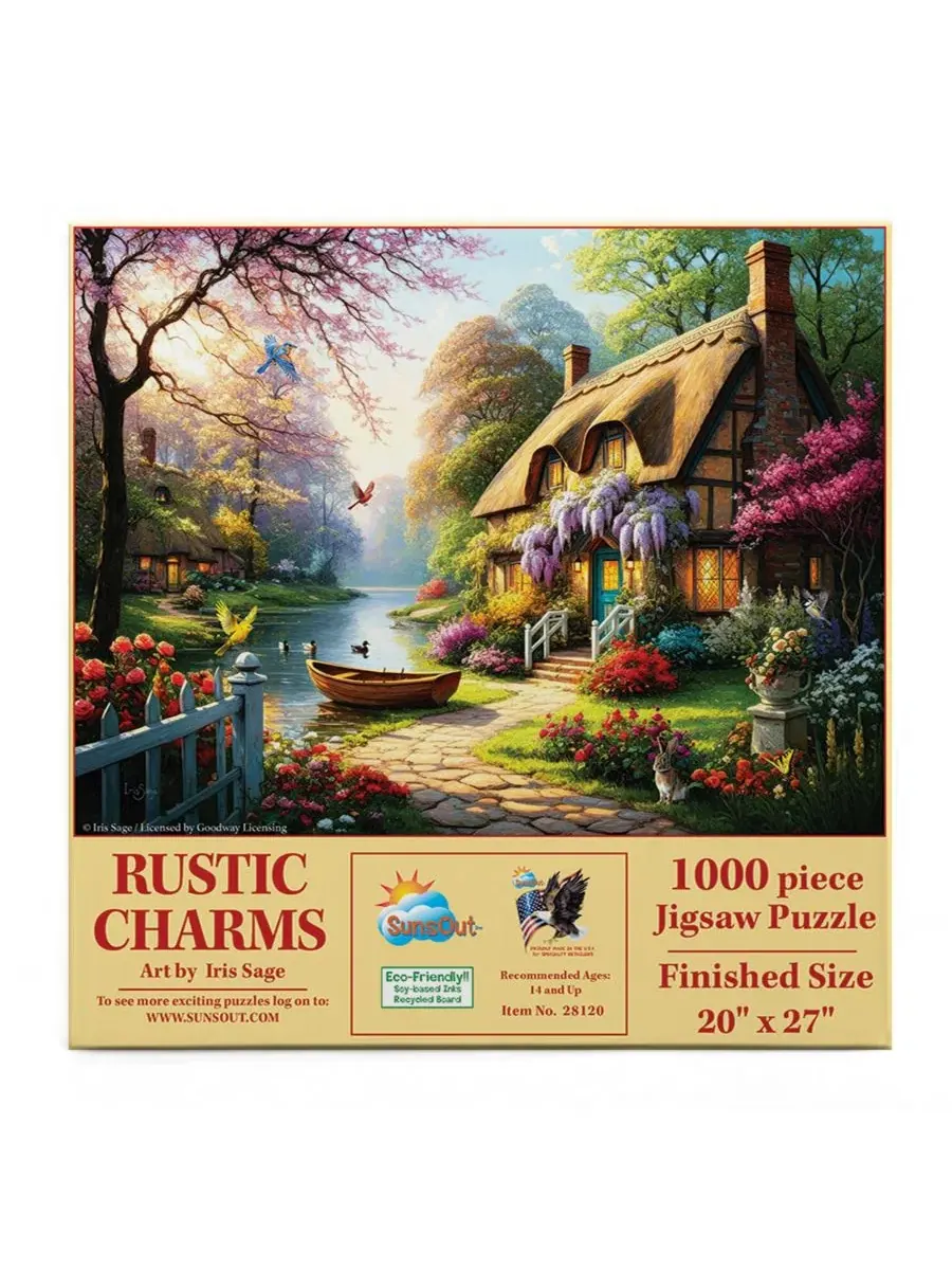 Пазл Rustic Charms из 1000 деталей для взрослых Sunsout — изображение 3 из 5, нет цвета