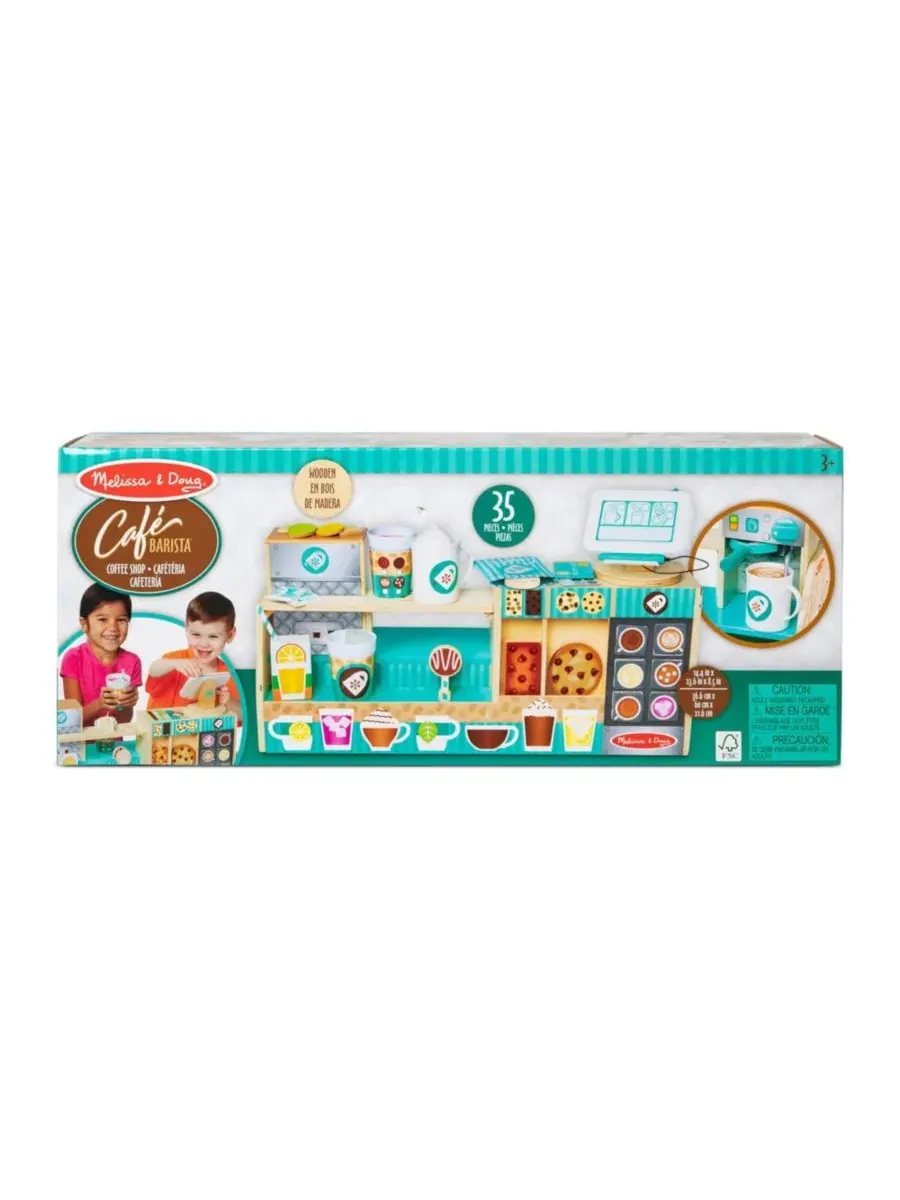 Игровой набор кофейни из дерева Melissa and Doug, 35 предметов — мульти