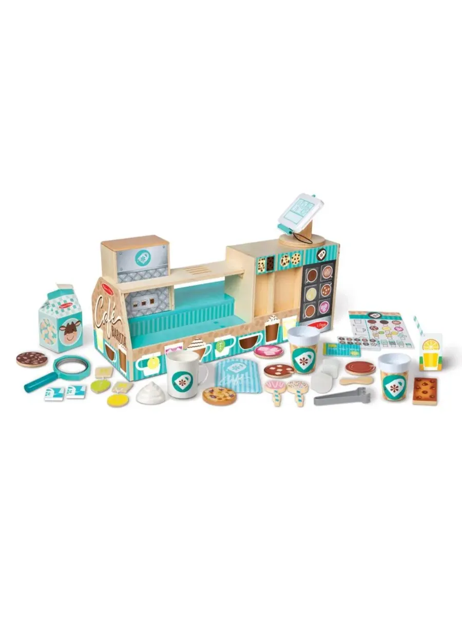 Игровой набор кофейни из дерева Melissa and Doug, 35 предметов — изображение 2 из 7, мульти