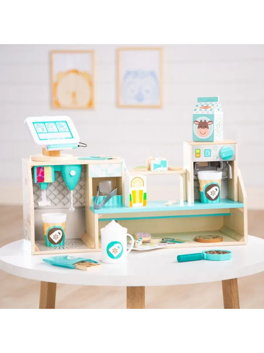 Игровой набор кофейни из дерева Melissa and Doug, 35 предметов — изображение 4 из 7, мульти