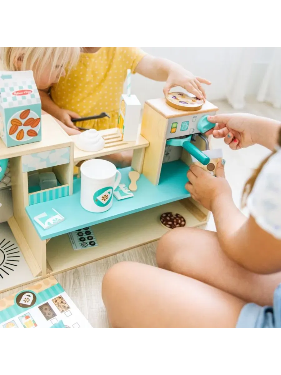 Игровой набор кофейни из дерева Melissa and Doug, 35 предметов — изображение 5 из 7, мульти