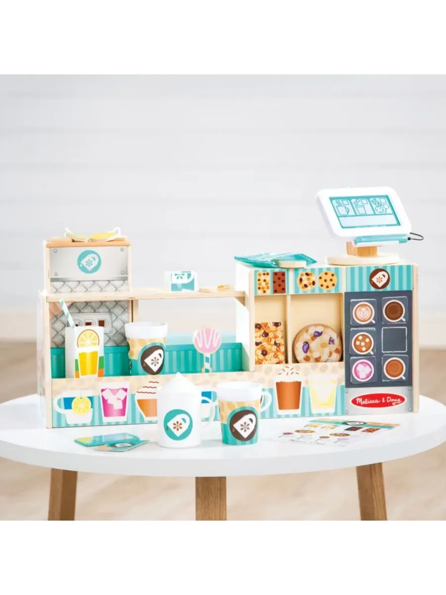 Игровой набор кофейни из дерева Melissa and Doug, 35 предметов — изображение 7 из 7, мульти
