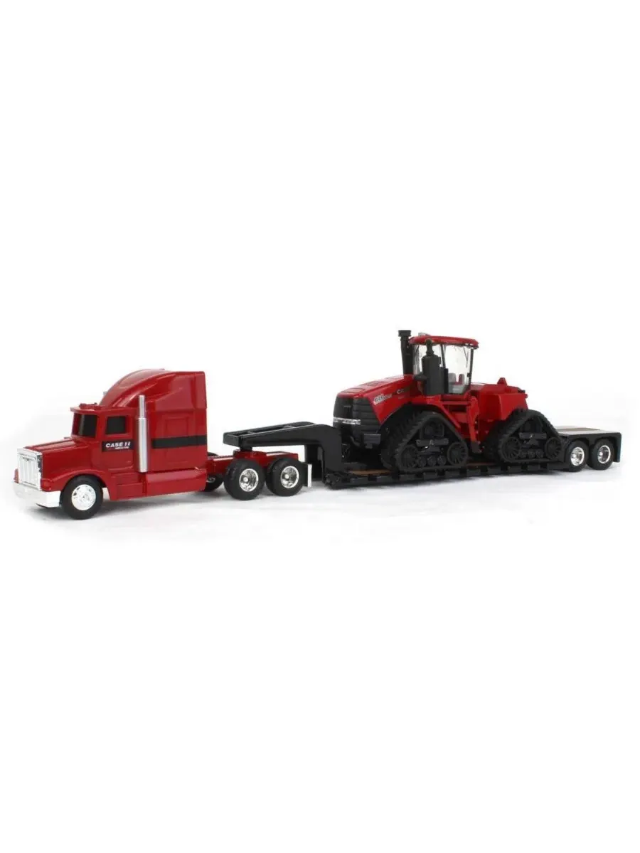 Игровой набор с трактором Steiger Quadtrac и полуприцепом, 1/64 ERTL — красный