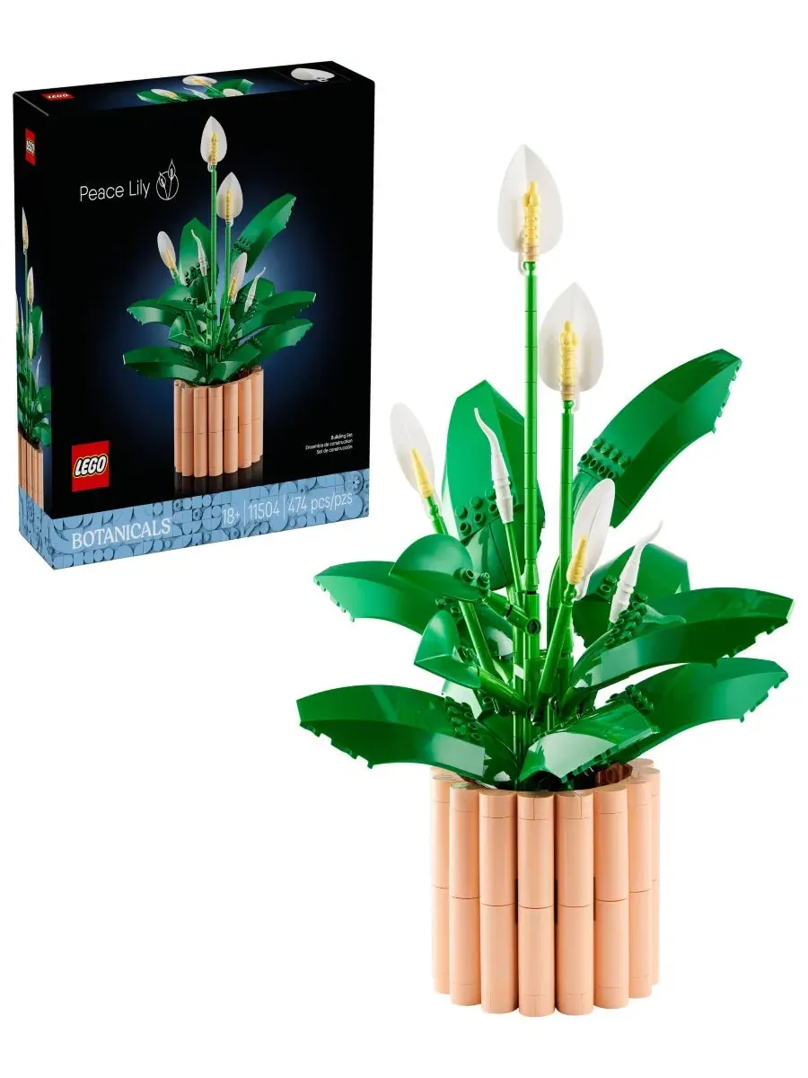 Конструктор Botanicals Peace Lily, 474 детали LEGO