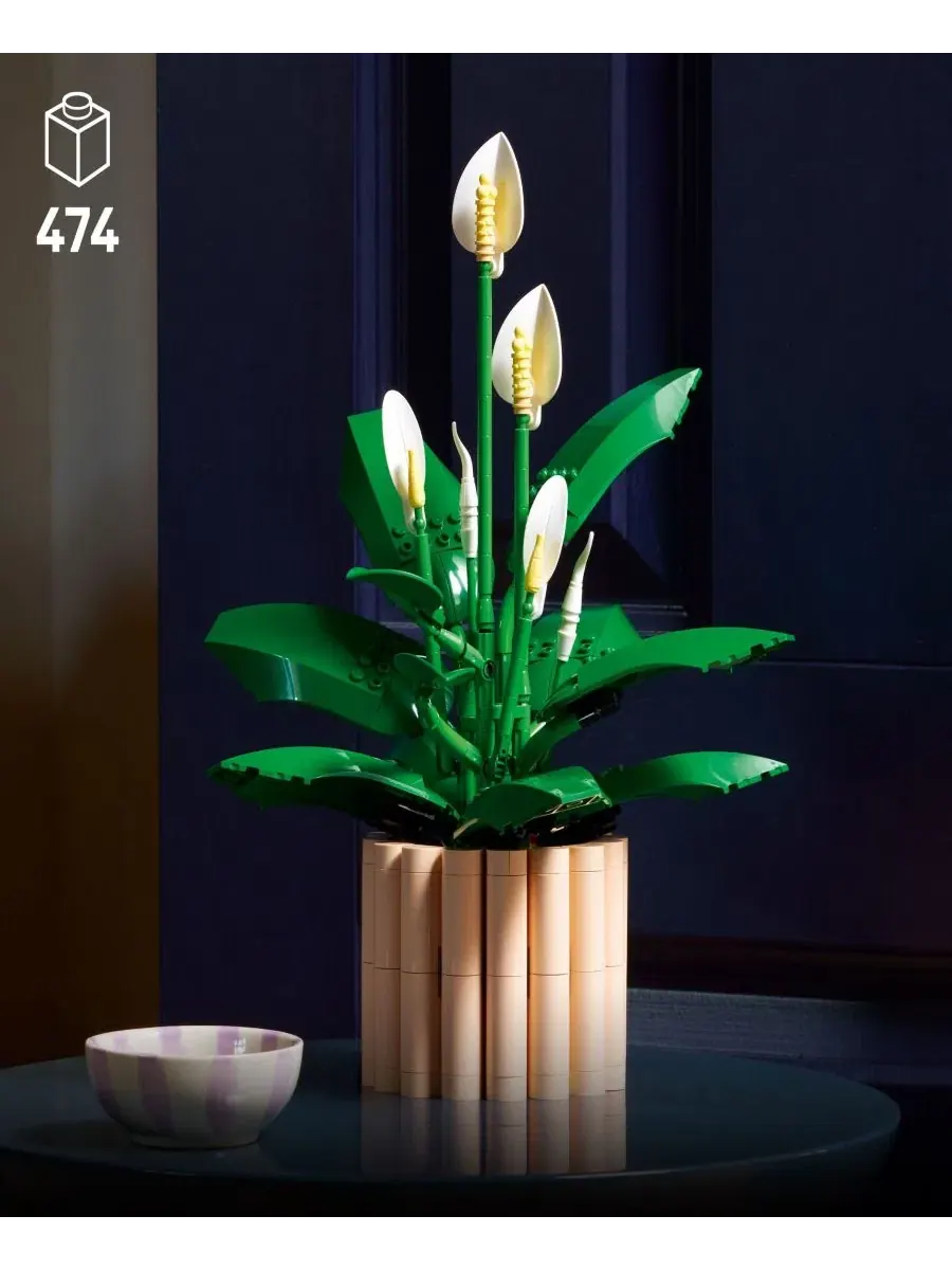 Конструктор Botanicals Peace Lily, 474 детали LEGO — изображение 2 из 6, нет цвета