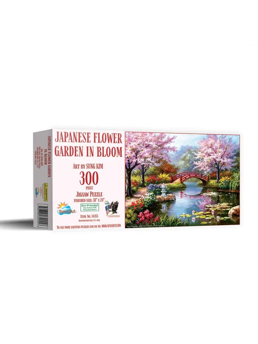 Пазл 300 элементов Japanese Garden in Bloom SunsOut