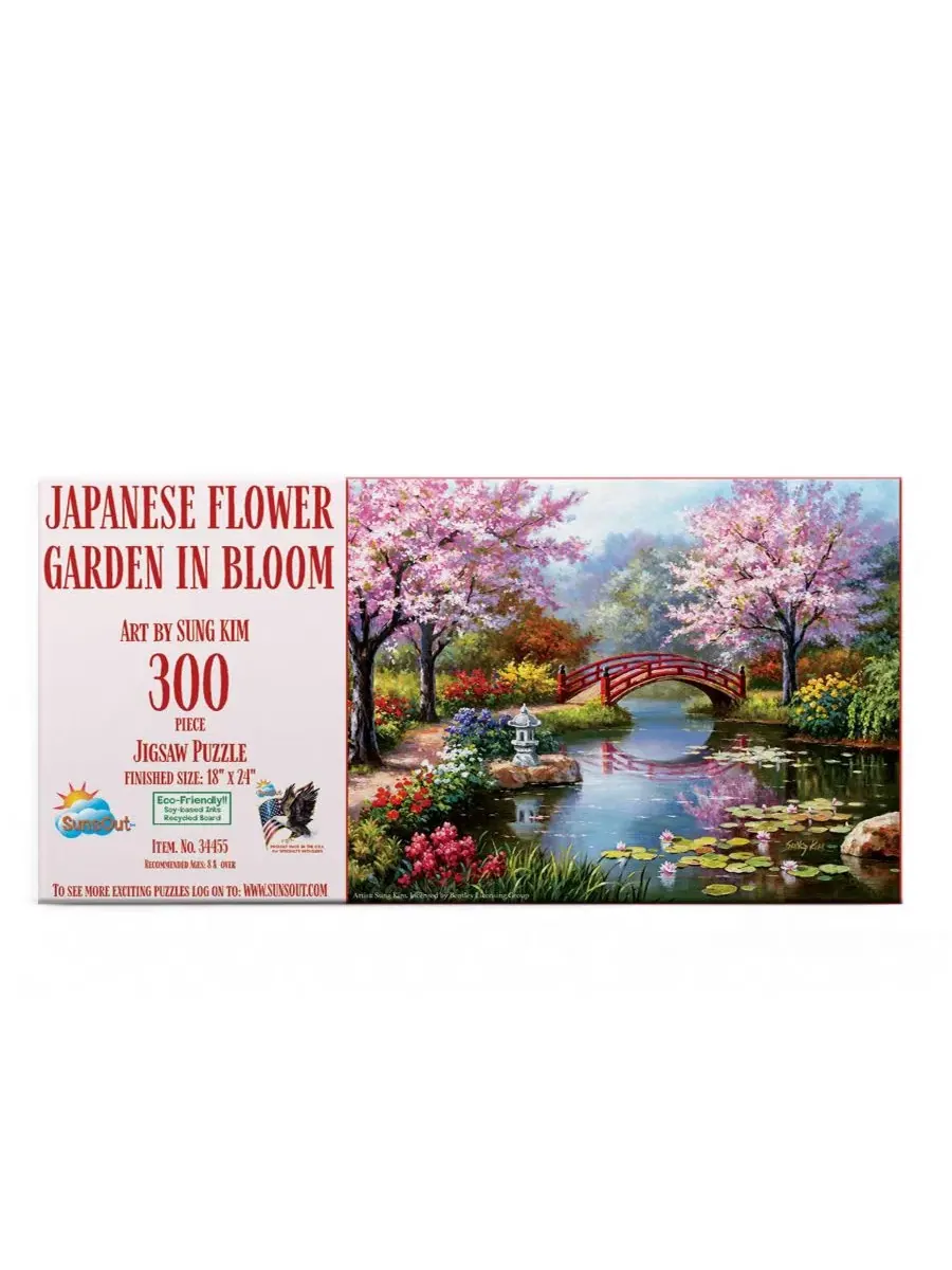 Пазл 300 элементов Japanese Garden in Bloom SunsOut — изображение 2 из 5, нет цвета