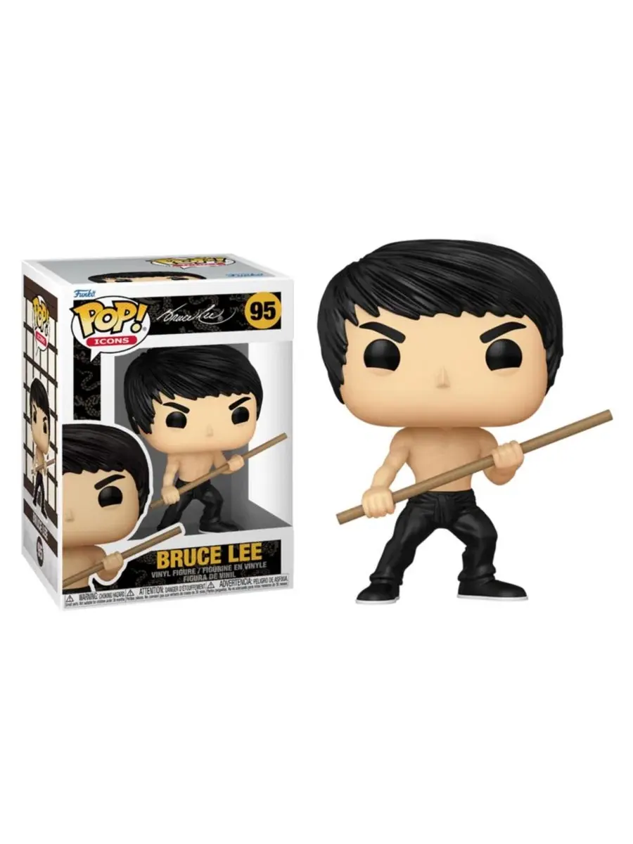 Фигурка Брюс Ли с посохом Funko Pop! Icons