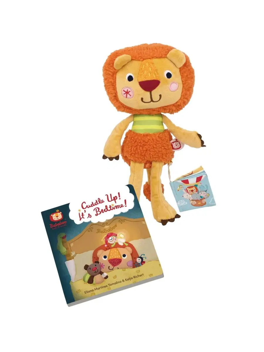 Набор «Книжка для чтения перед сном с львом» и плюшевая игрушка Bababoo And Friends — мульти