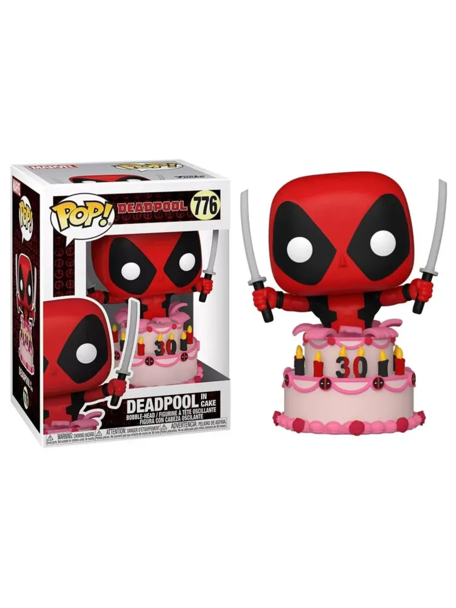 Фигурка Marvel POP, Дэдпул в торте Funko