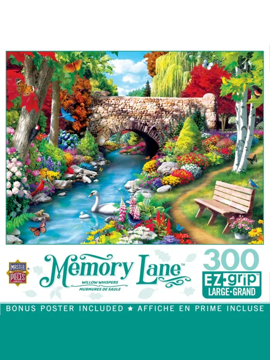 MasterPieces Memory Lane - Willow Whispers, пазл из 300 деталей с удобным захватом Masterpieces