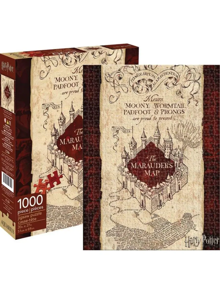 Пазл «Карта Мародеров из Гарри Поттера» (1000 деталей) Nmr Distribution