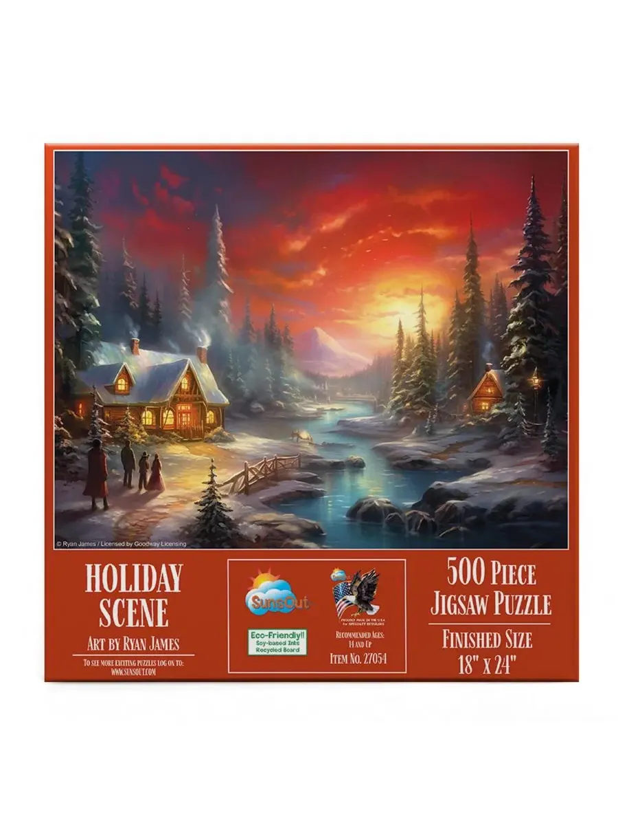 Пазл 500 элементов Holiday Scene SunsOut, 45×61 см — изображение 2 из 5, нет цвета