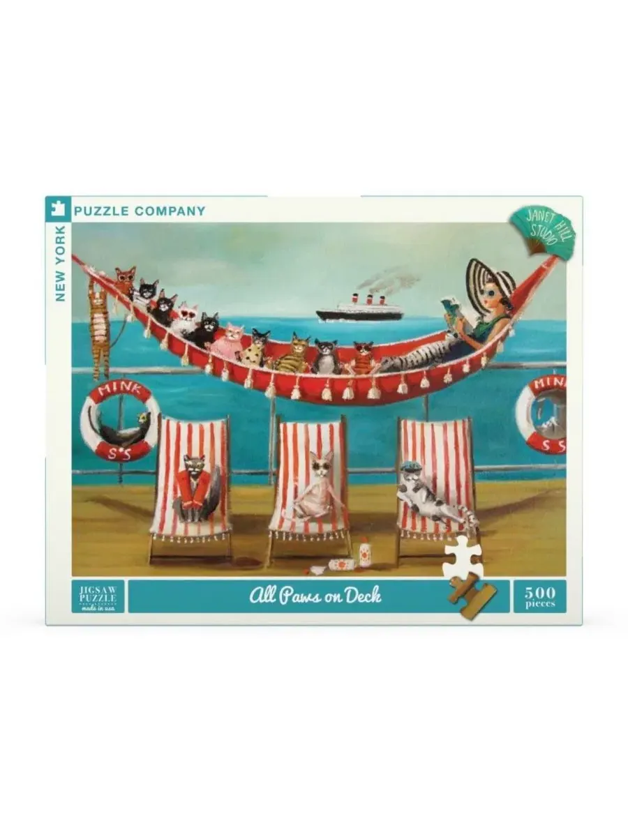 Пазл 500 элементов All Paws on Deck New York Puzzle Company
