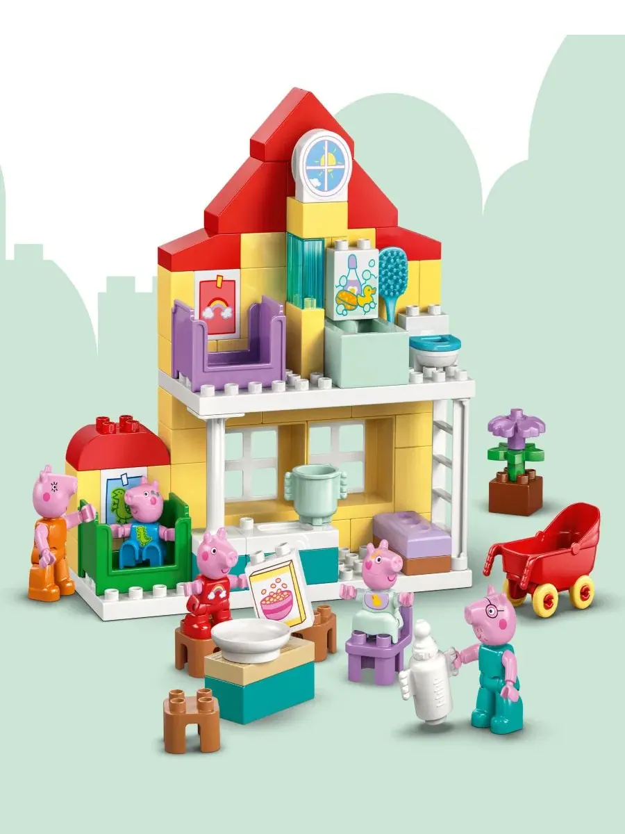 Набор для строительства домика семьи Свинки Пеппы DUPLO, 10467 Lego — изображение 4 из 6, нет цвета