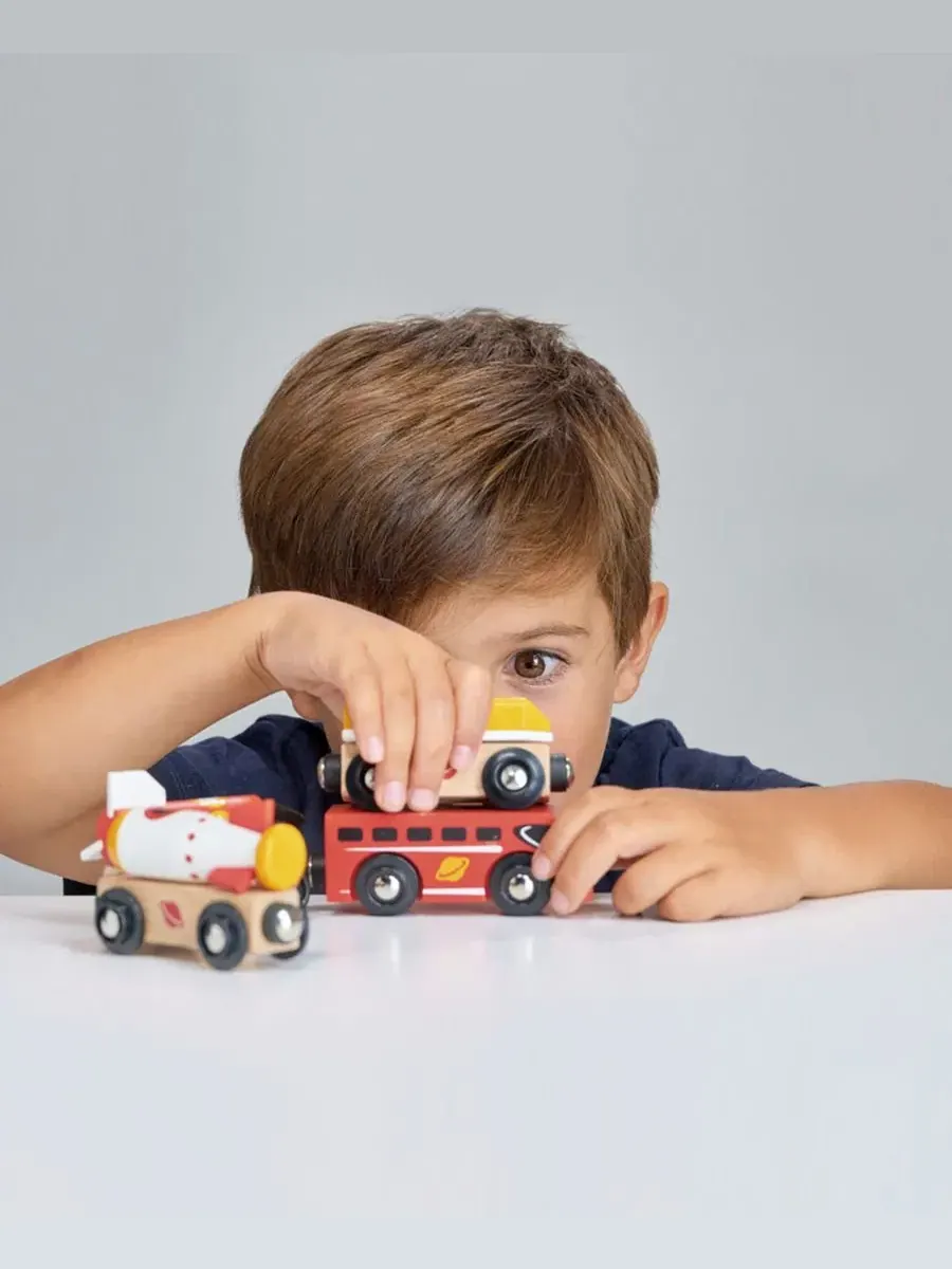 Набор «Приключенческие поезда» Mentari Toys — изображение 5 из 7, мульти