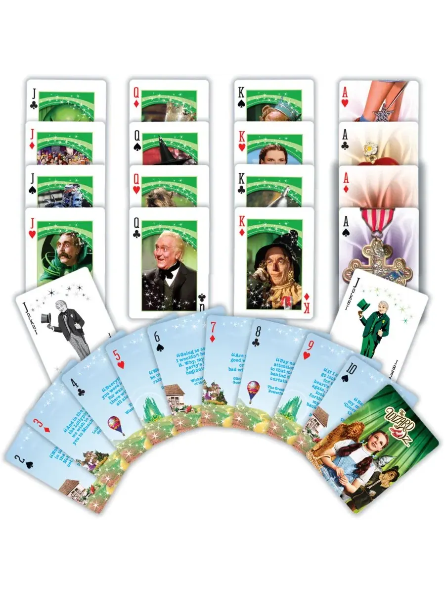 Игральные карты MasterPieces «Волшебник страны Оз» - колода из 54 карт для взрослых Masterpieces — изображение 2 из 3, мульти