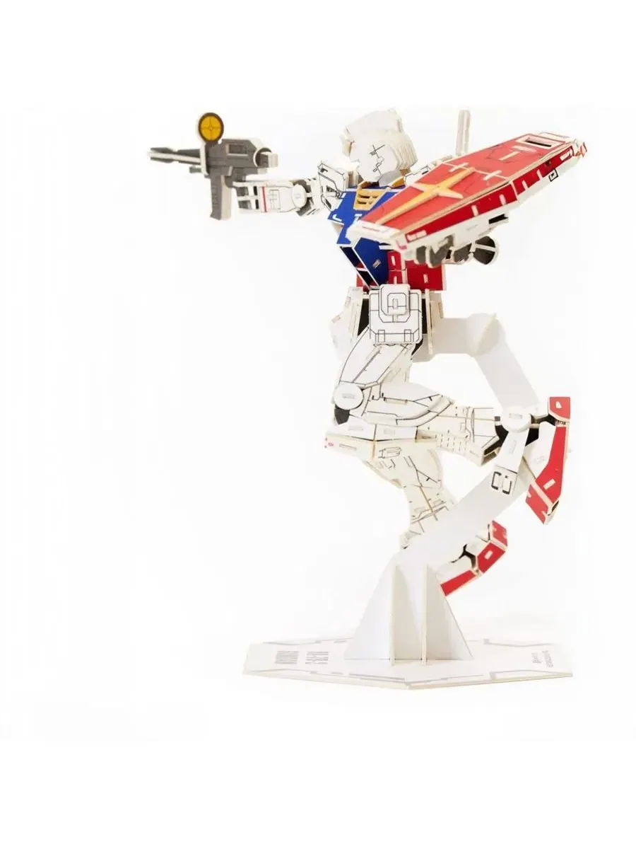 3D Пазл DIY: Мобильный костюм RX-78-2 Gundam si-gu-mi - 373 шт Flash Popup — изображение 2 из 5, нет цвета