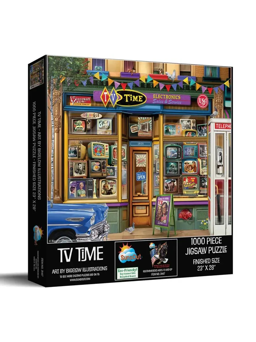 Пазл TV Time из 1000 деталей для взрослых Sunsout