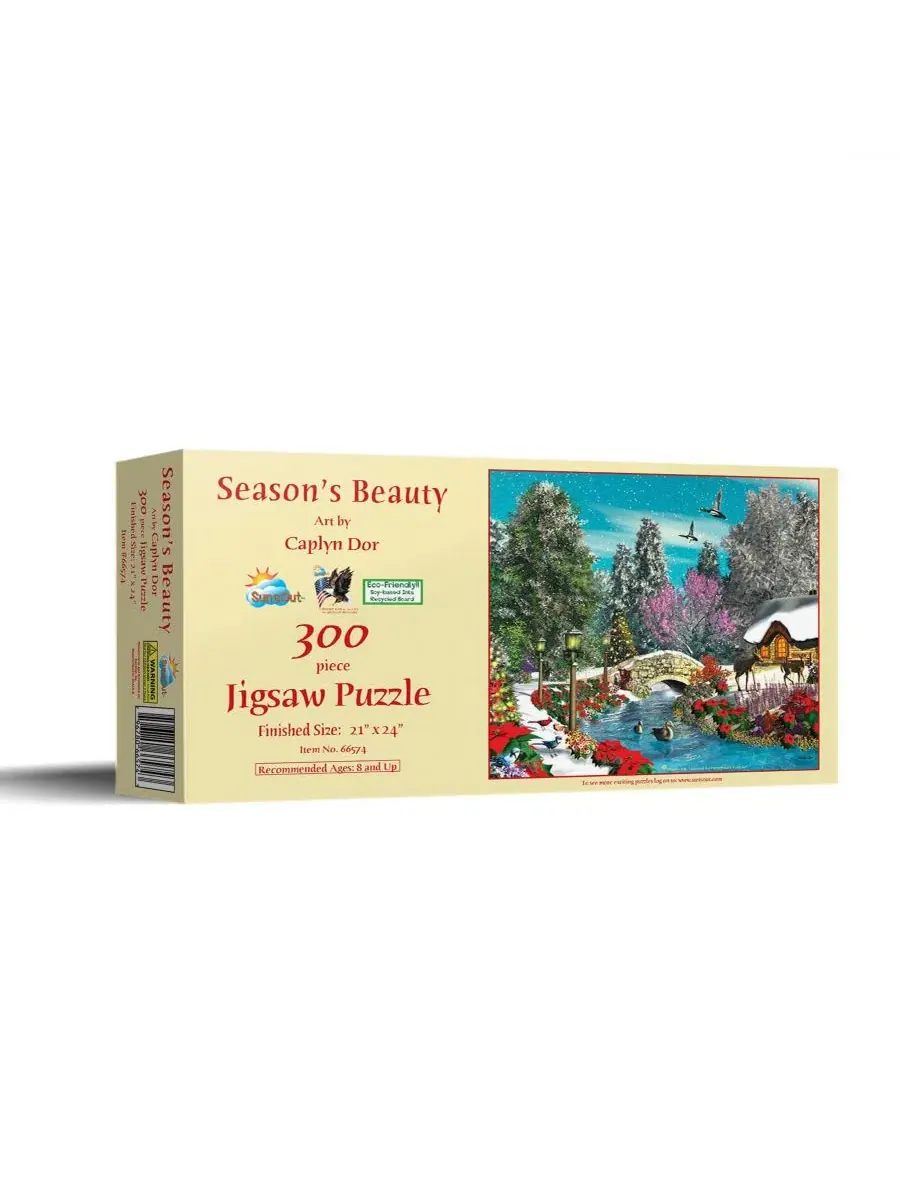 Пазл Season's Beauty из 300 деталей для взрослых, рождественский Sunsout