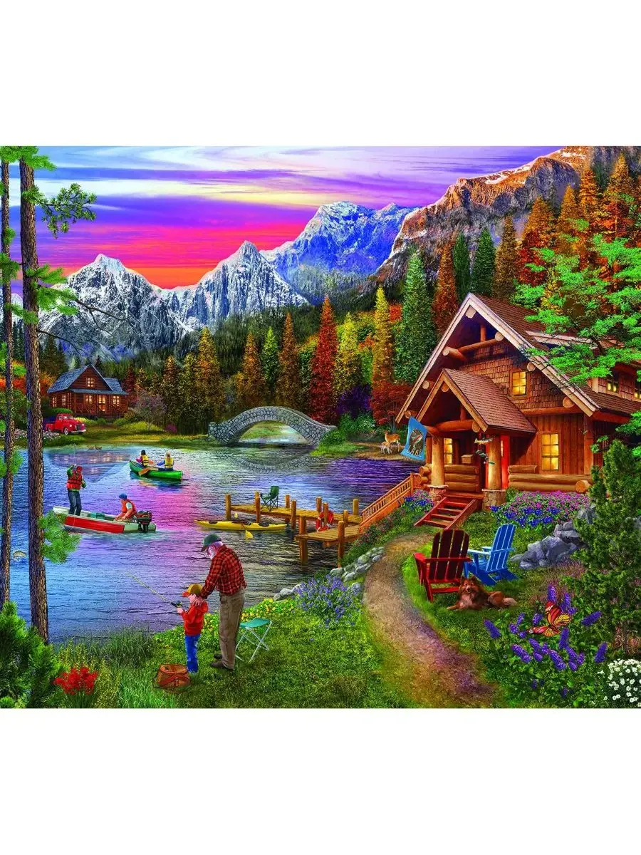 Пазл «Озеро у каменного моста», 300 деталей, для взрослых Sunsout — изображение 3 из 5, нет цвета